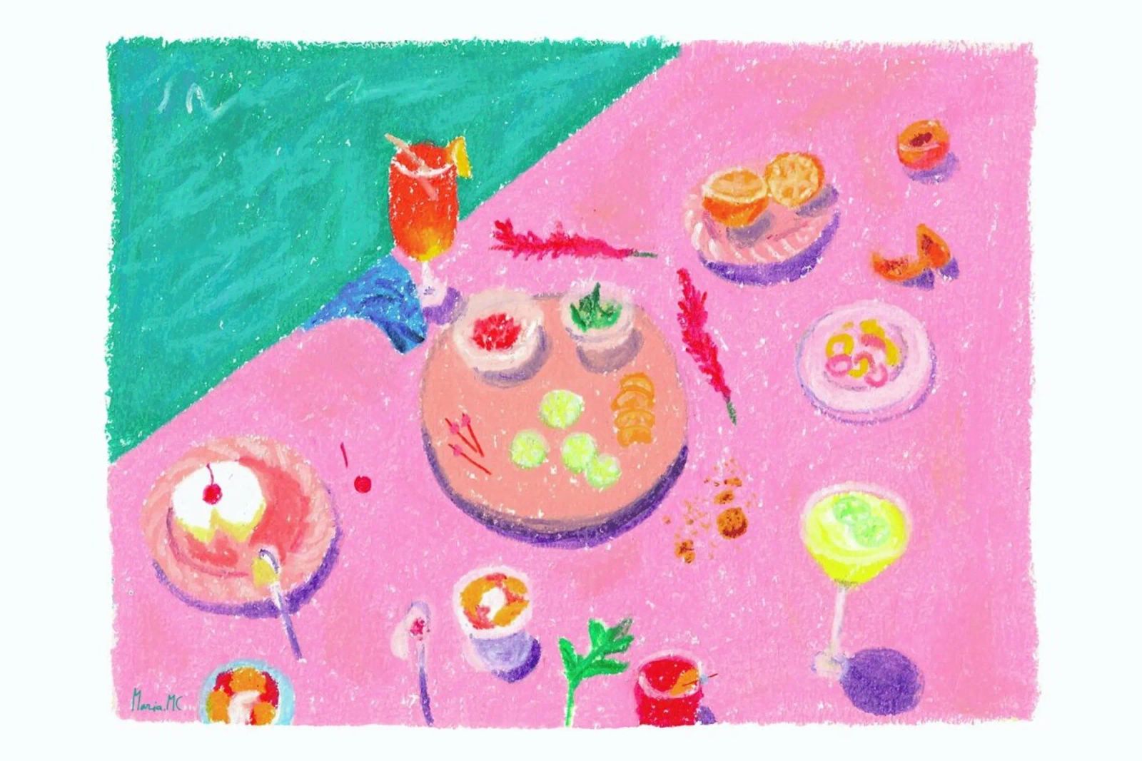 Pool Party poster by Berserk Prints by Maria M.C.
