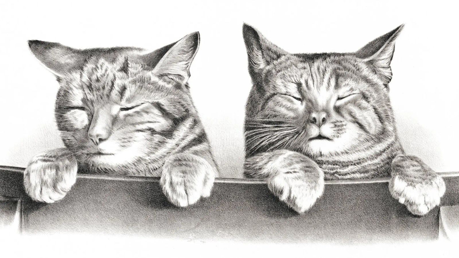 Katzen von Thomas Hunter Poster von Venus Art