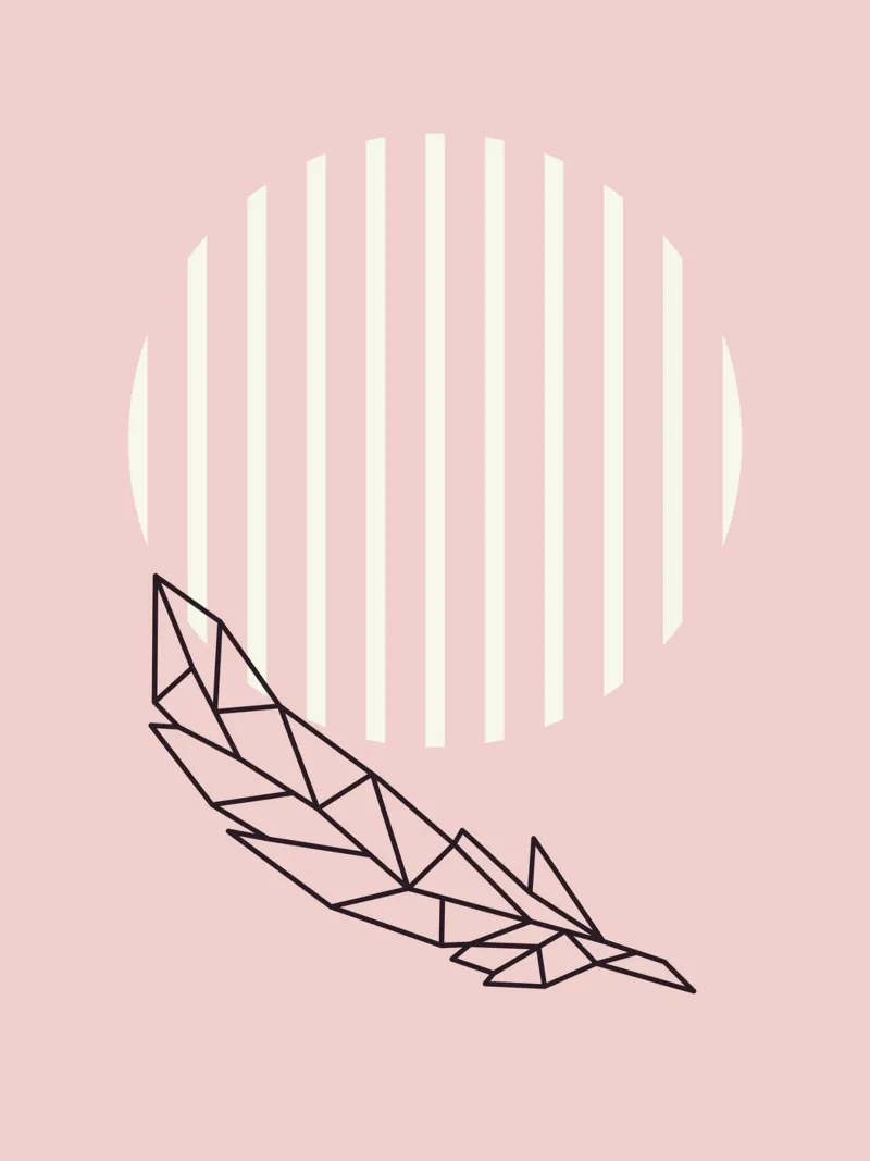 Geometrie da vivaio in rosa alluminio dibond da Little Dean