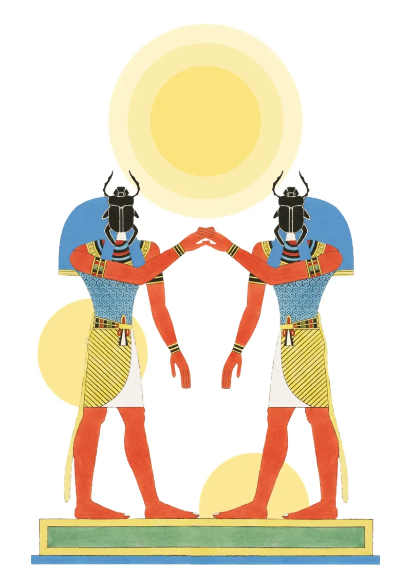 Solar Echo | Press Play Art Print Collage | Egiziano poster da Press Play Art Prints