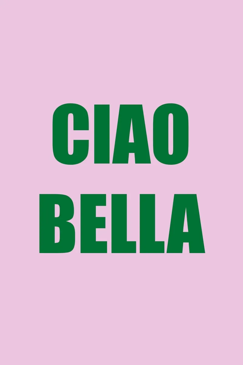 Ciao Bella Pink and Green pellicola backlit da GraceDigitalArtCo