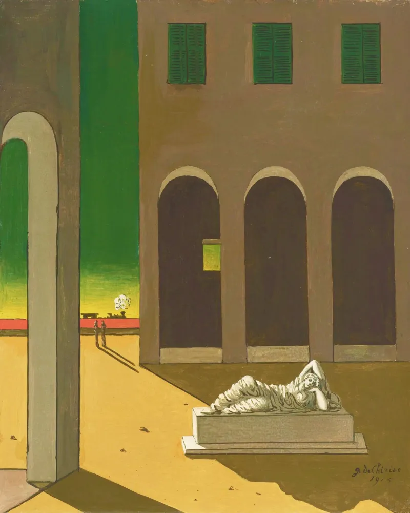 Piazza d’Italia by Giorgio de Chirico pellicola backlit da Classic Art Prints