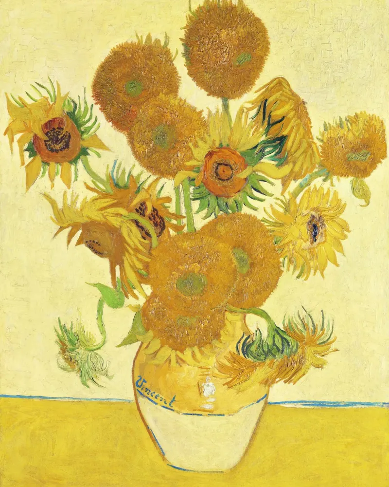 Zonnebloemen door Vincent van Gogh (1888) aluminium-dibond van Art History