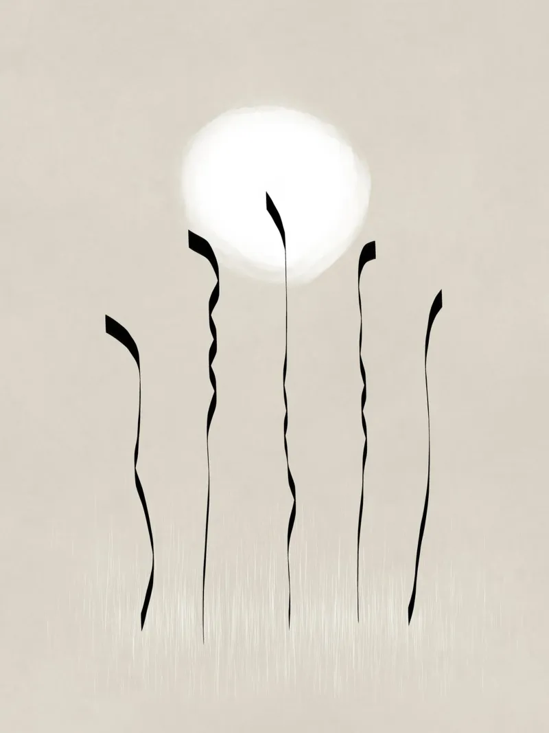 Dancing in the moonlight in beige pellicola backlit da Imaginative