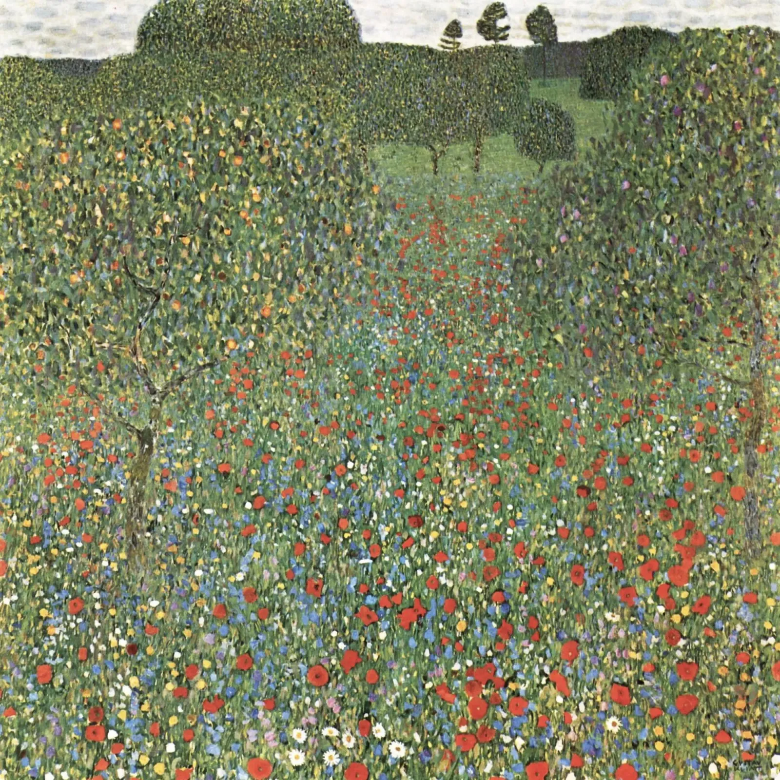 Campo di papaveri di Gustav Klimt (1907) pellicola backlit da Gustav Klimt ART Prints
