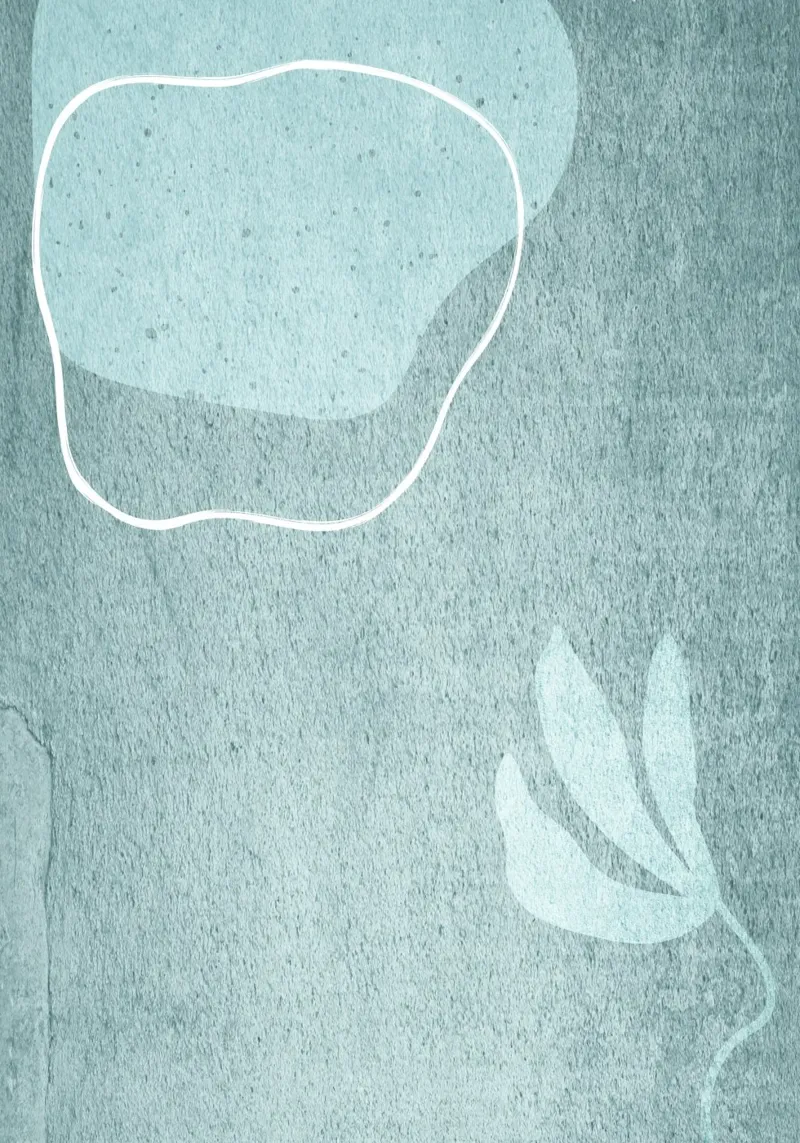 light blue abstract art poster con telaio in alluminio da vintageshop
