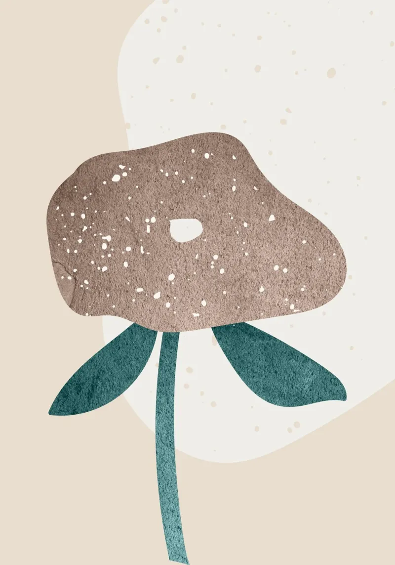 abstract art a simple flower pellicola backlit da vintageshop