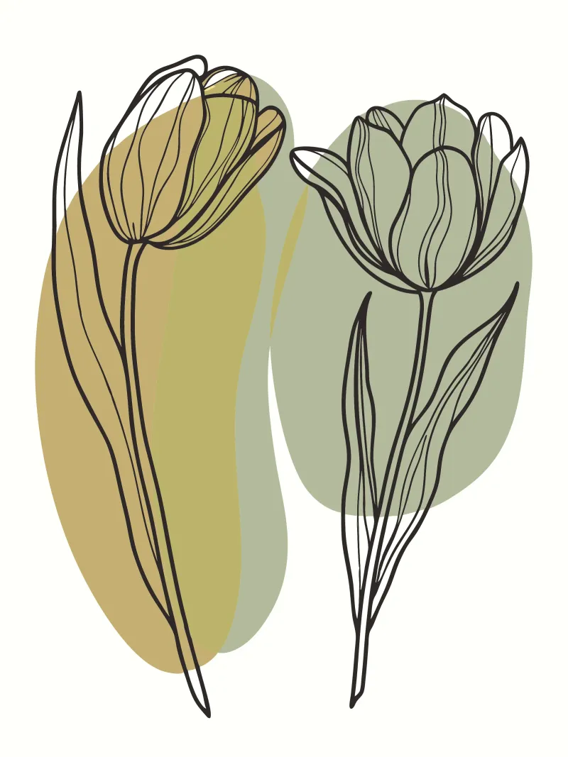 Deux tulipes plexiglas de RELAXING TOUCH