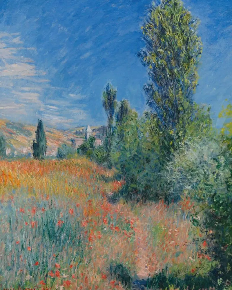 campagna colori vibranti scenico claude monet pellicola backlit da belong shop