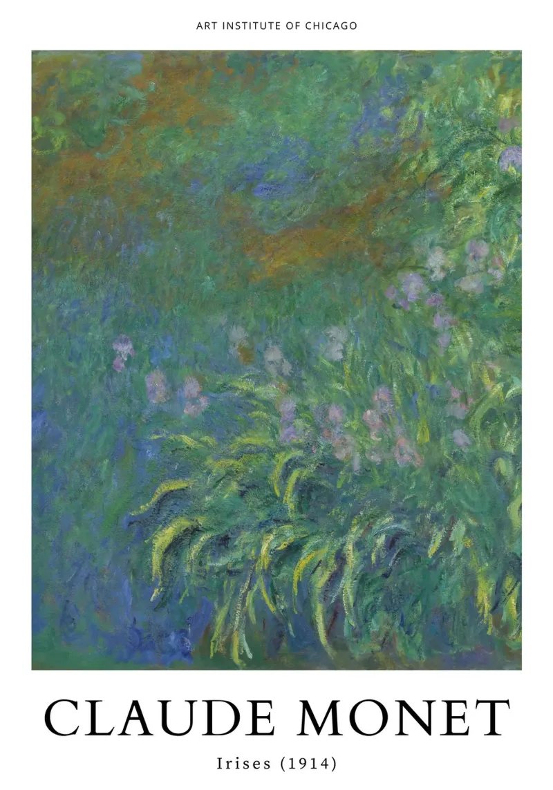 iris tuinbouw tuinlandschap claude monet canvas van belong shop