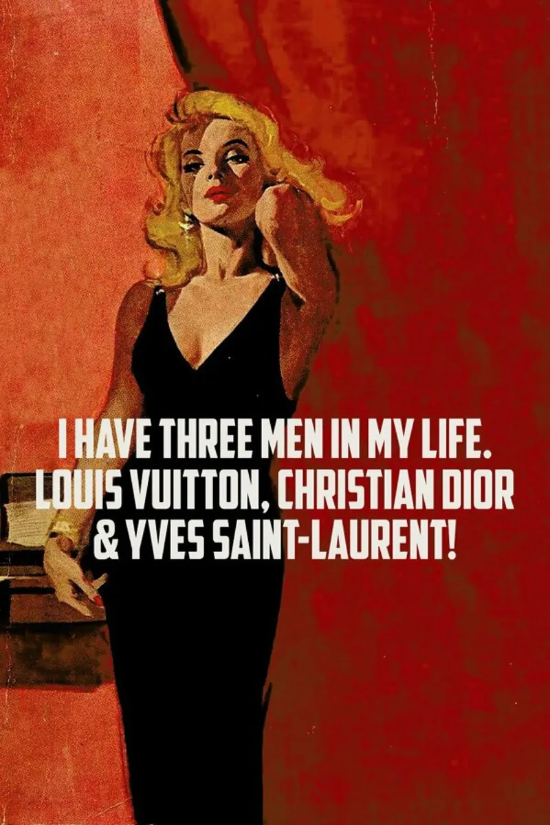 I Have Three Men In My Life alluminio dibond da Gallery Print and Art Limited