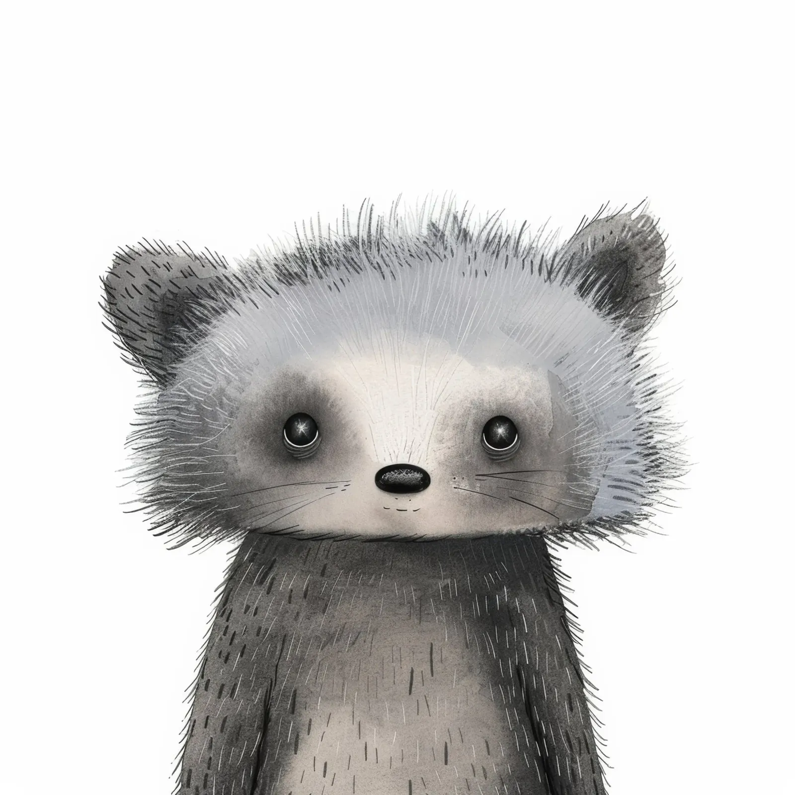 Illustrazione stilizzata di un animale grigio simile al procione pellicola backlit da DesignDoodle
