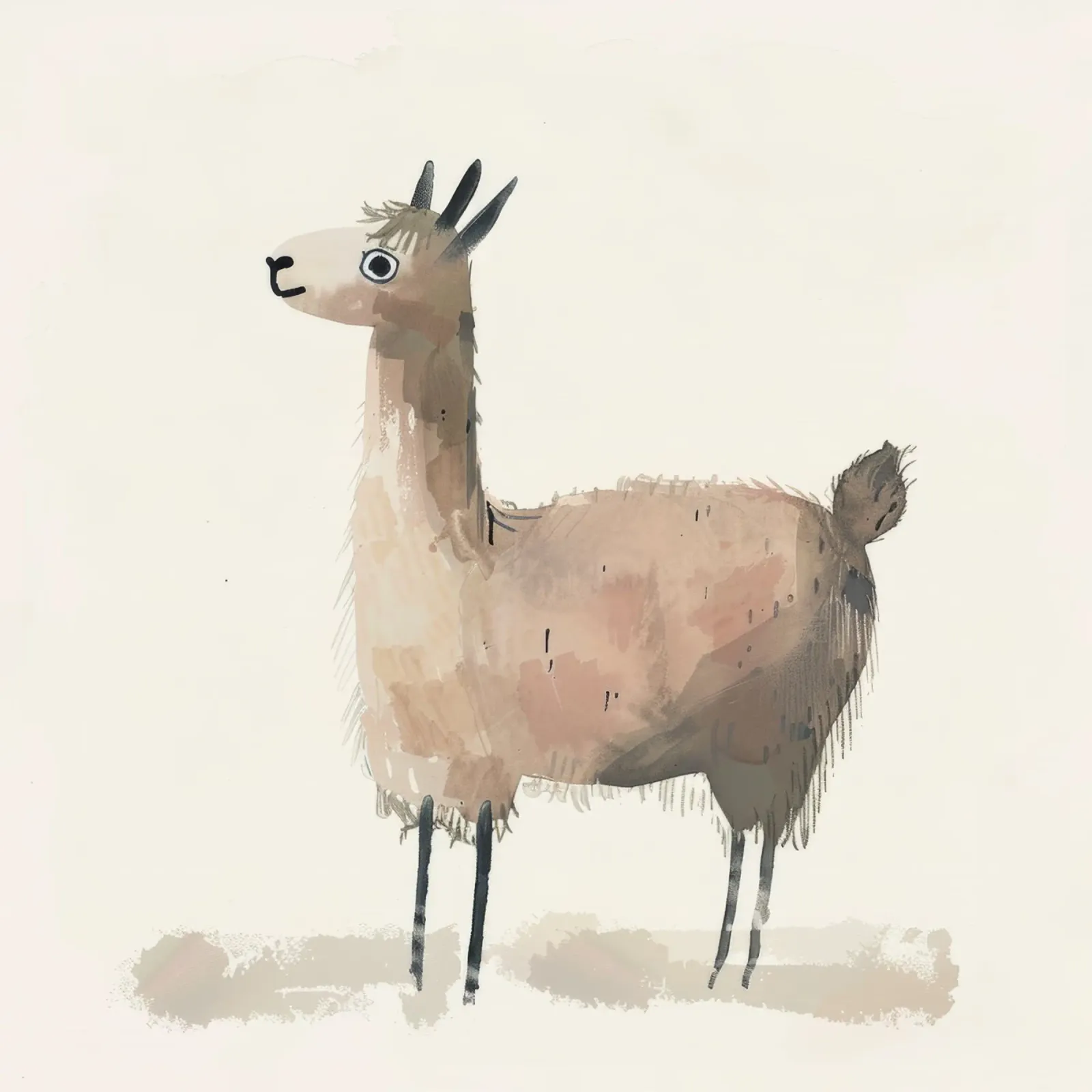 Illustrazione stilizzata di un lama pellicola backlit da DesignDoodle