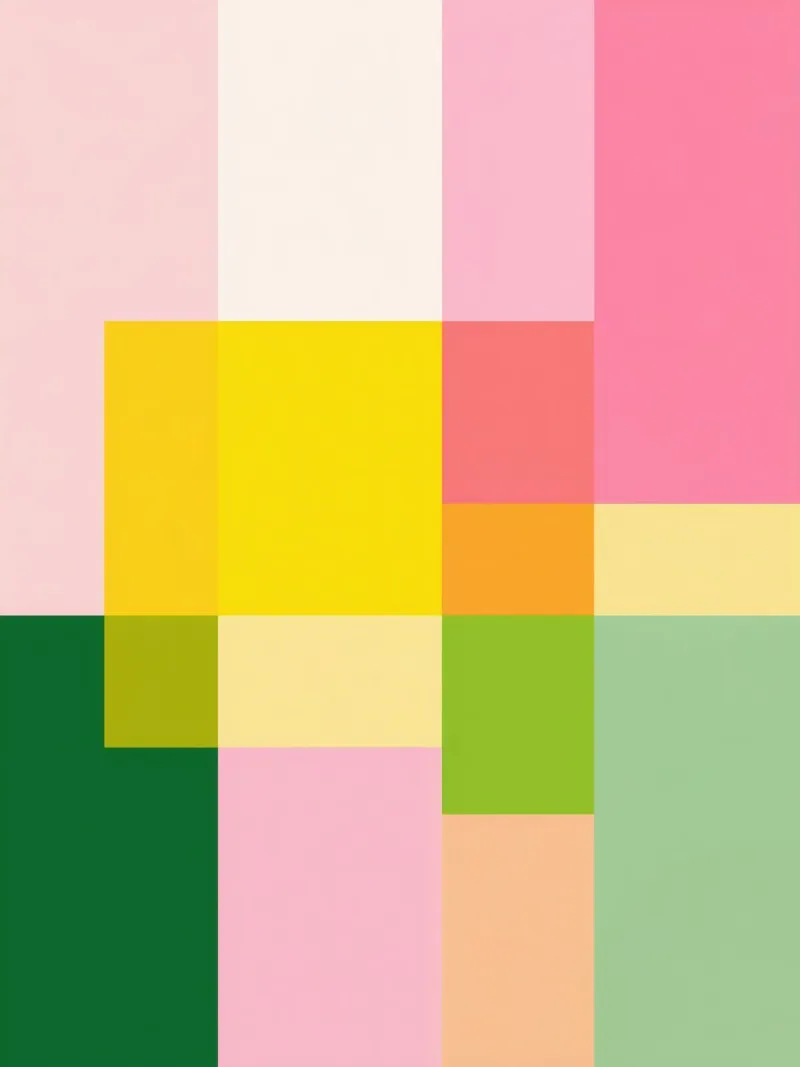 Mosaico astratto di tenui colori pastello pellicola backlit da Autofocus