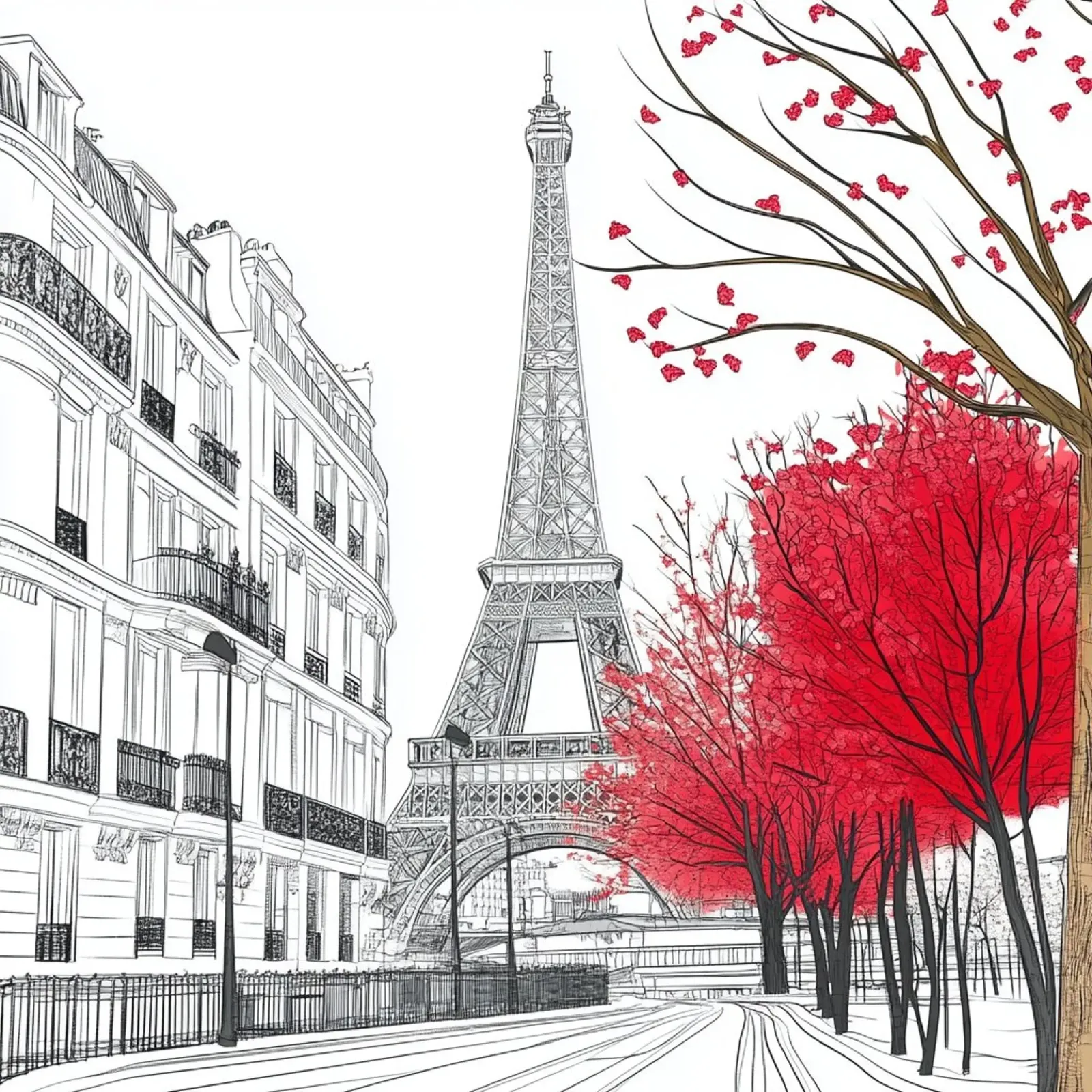 Line Art Paris alluminio dibond da Motivate-Today