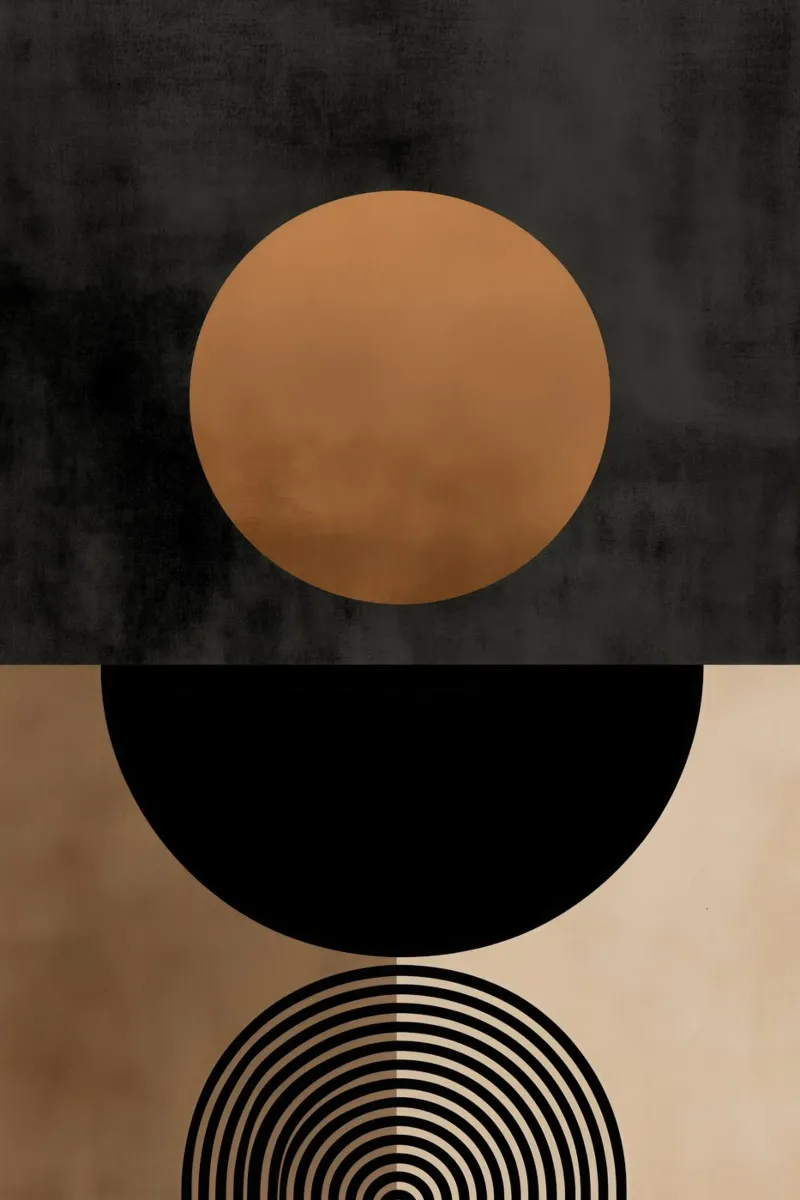Cosmic constellation | Astral Zen in brown and beige acrylic glass by Autofocus