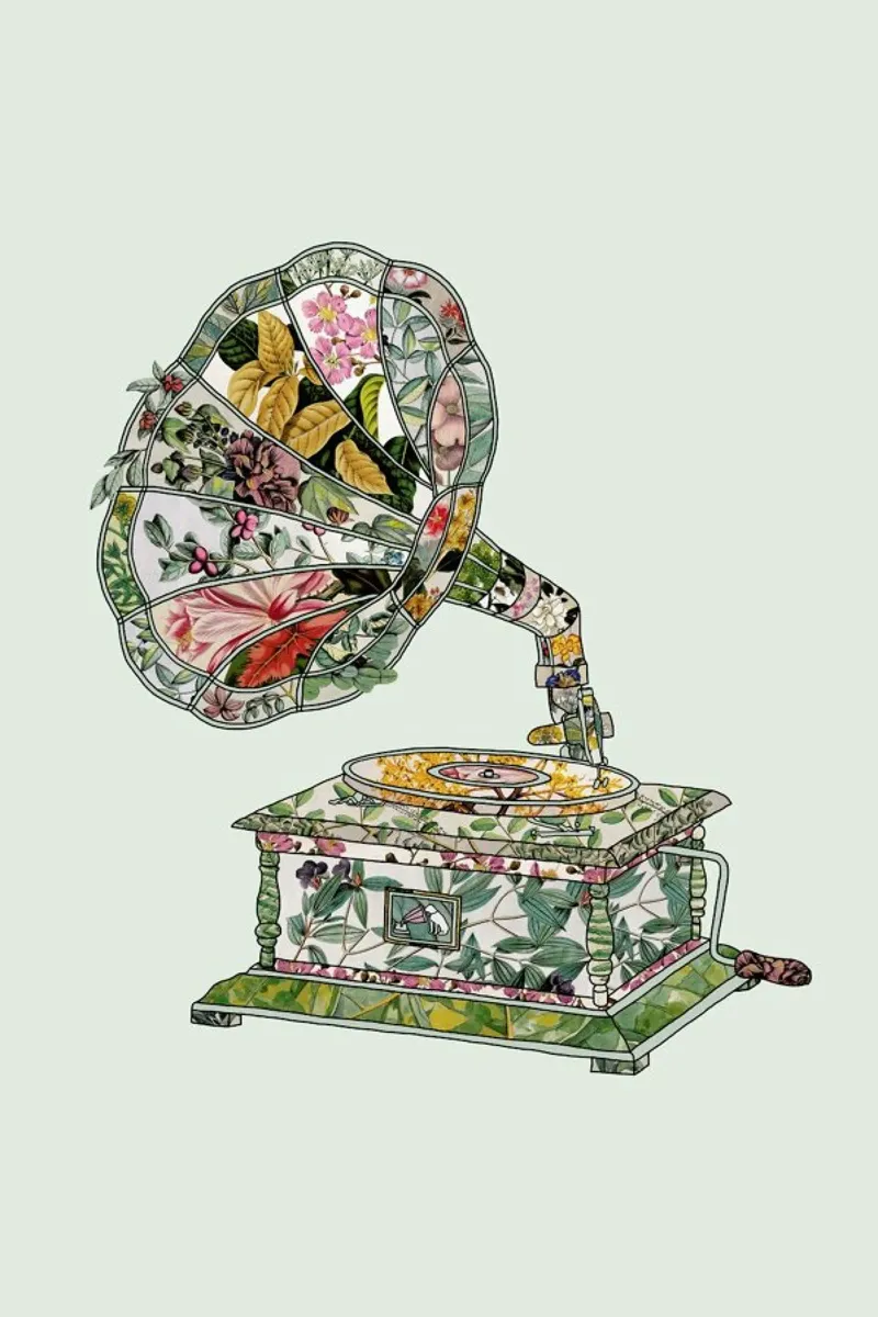 Seeing Sound Vintage Botanical pellicola backlit da Bianca Green