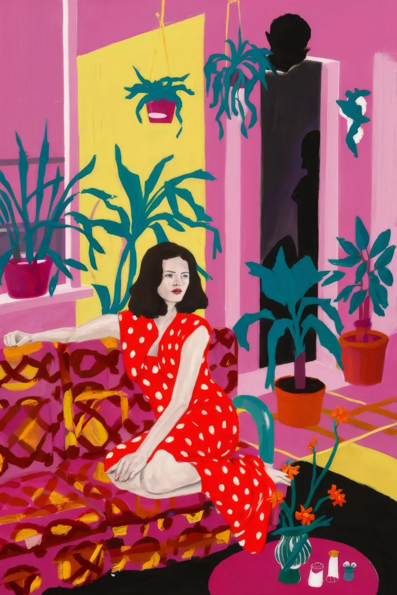 Polka Dot Repose canvas by Chroma Haven