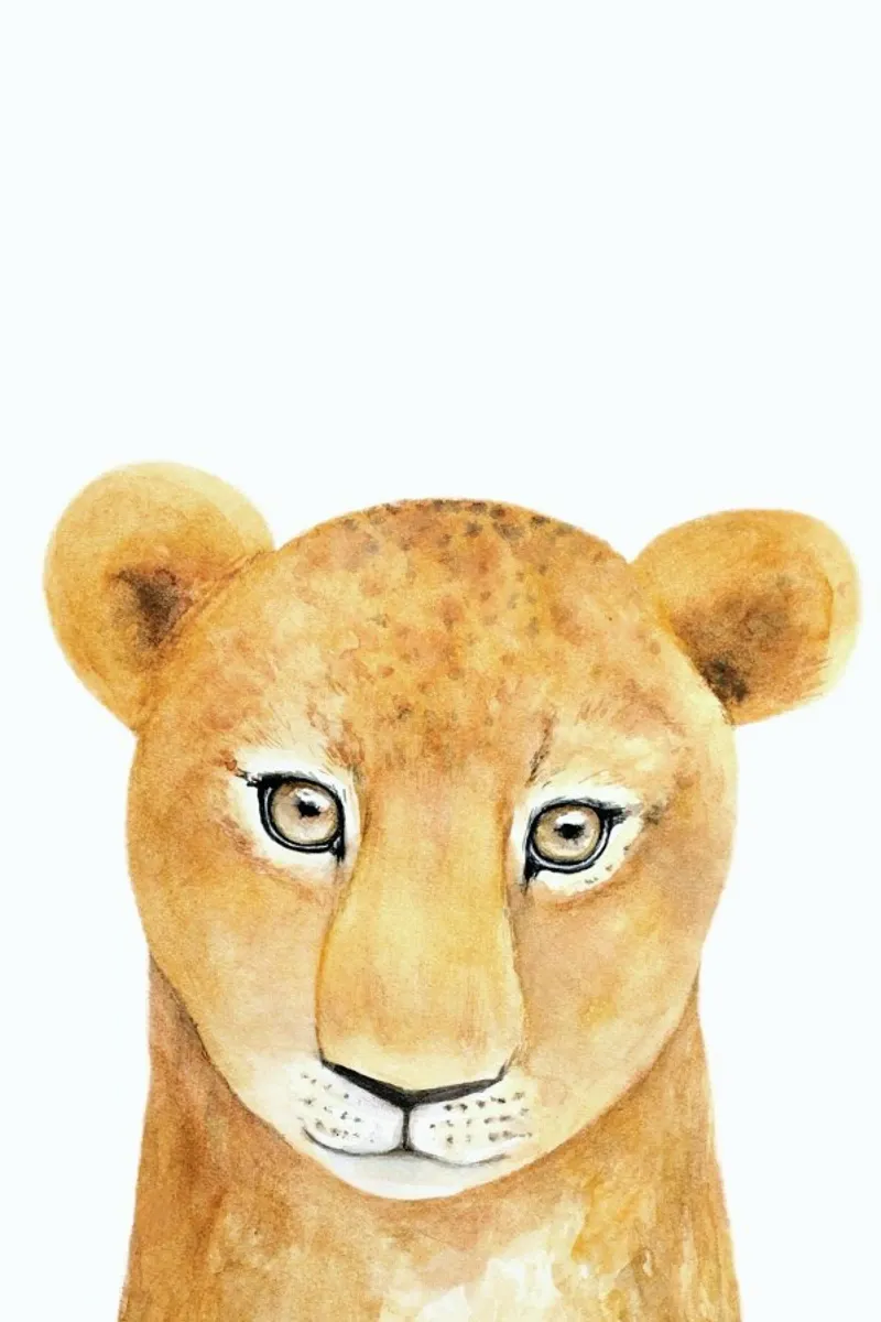 Simba The Lion pellicola backlit da Little Flourishes