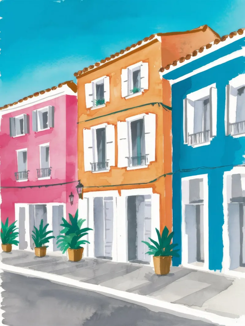 Prospettiva di Azure Street pellicola backlit da Chroma Haven