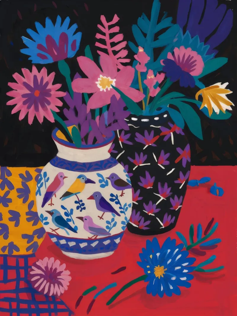 Vaso Midnight Bloom alluminio dibond da Paez Harmony