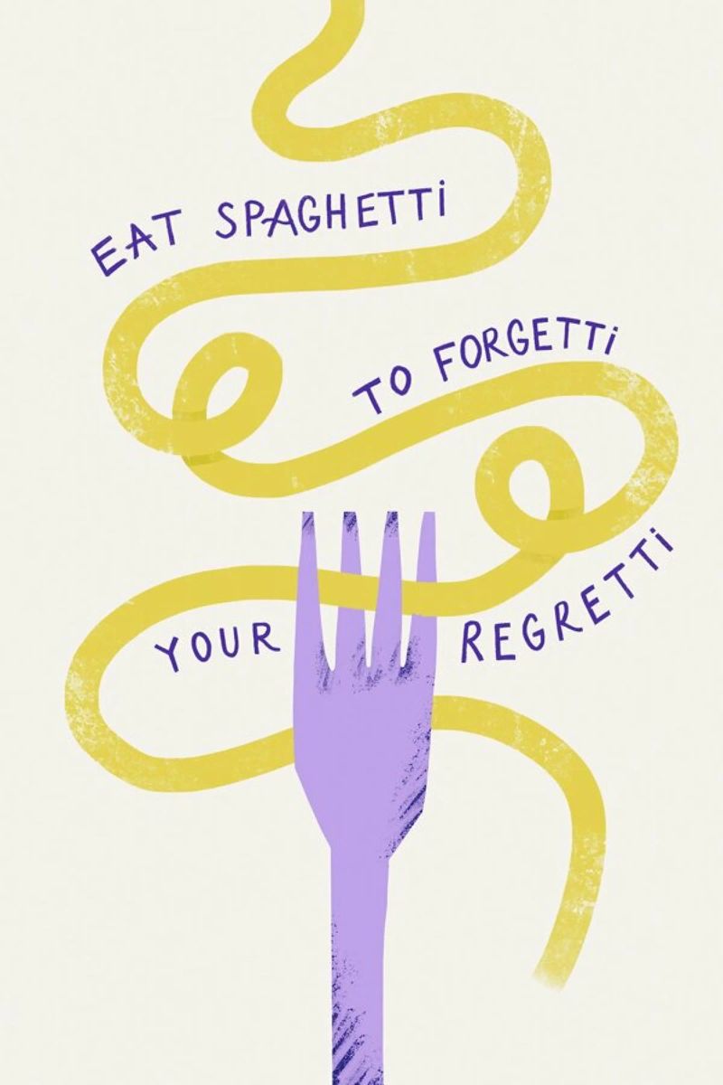 Eat Spaghetti Poster von Pure