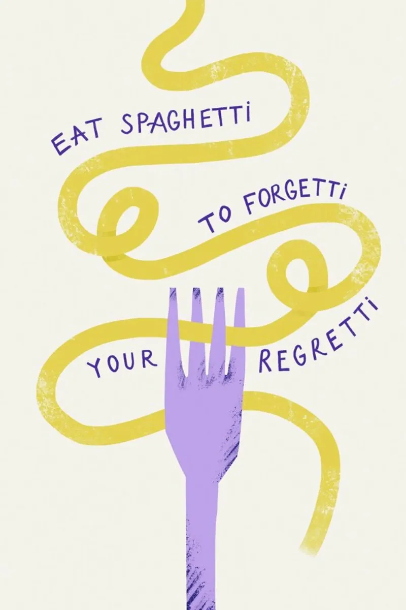 Eat Spaghetti plexiglass da Pure