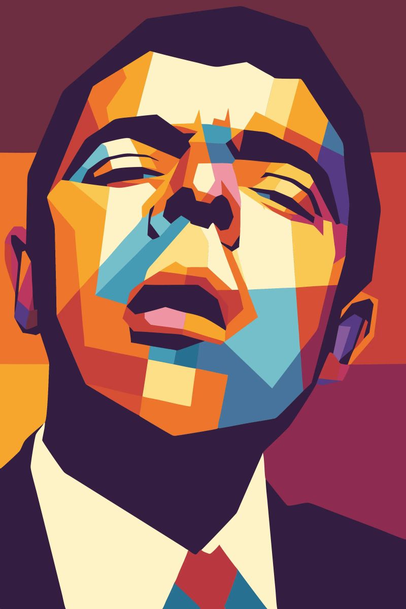 rowan atkinson retro pop art wpap poster de aiswa