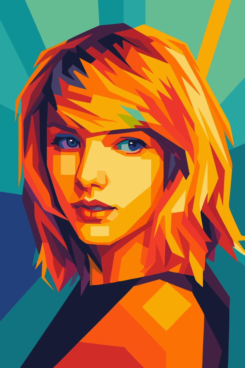 swift retro pop art wpap poster by aiswa