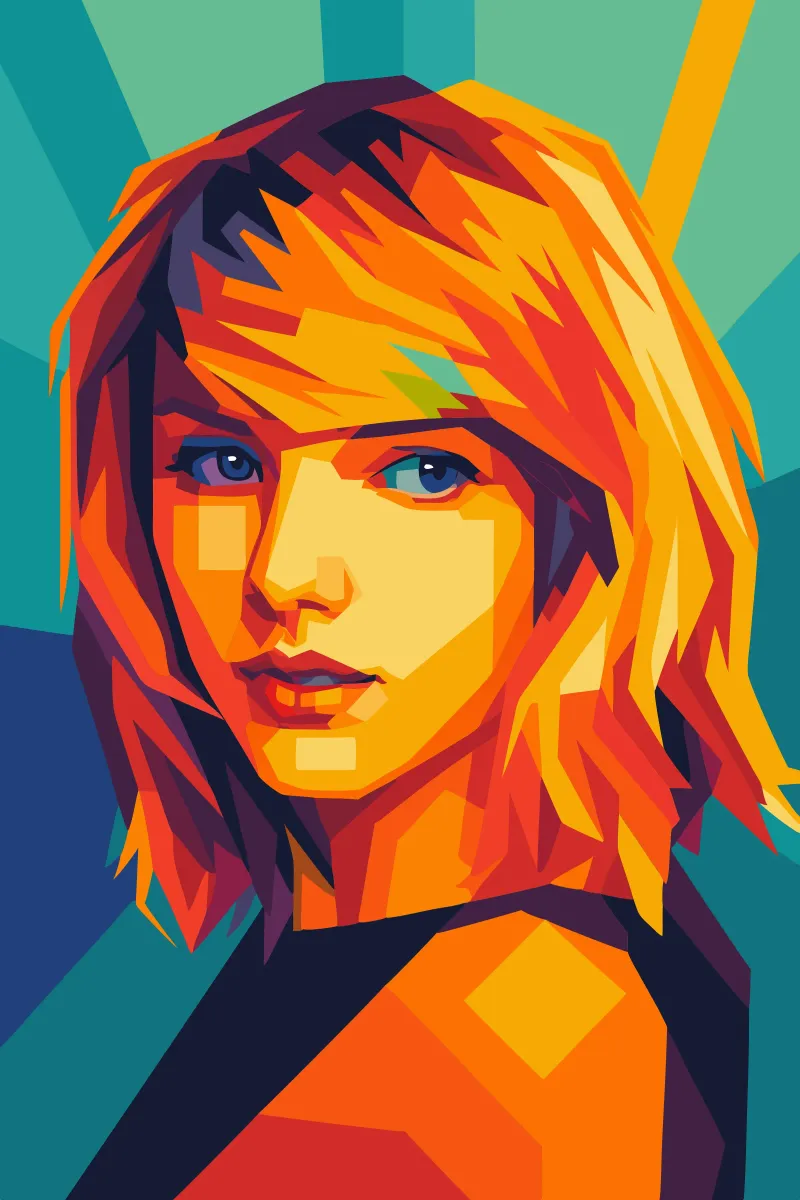 Mauersegler retro pop art wpap Acryl-Glas von aiswa