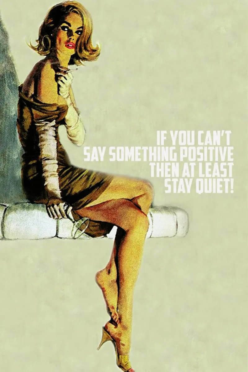 If You Can't Say Something alluminio dibond da Gallery Print and Art Limited