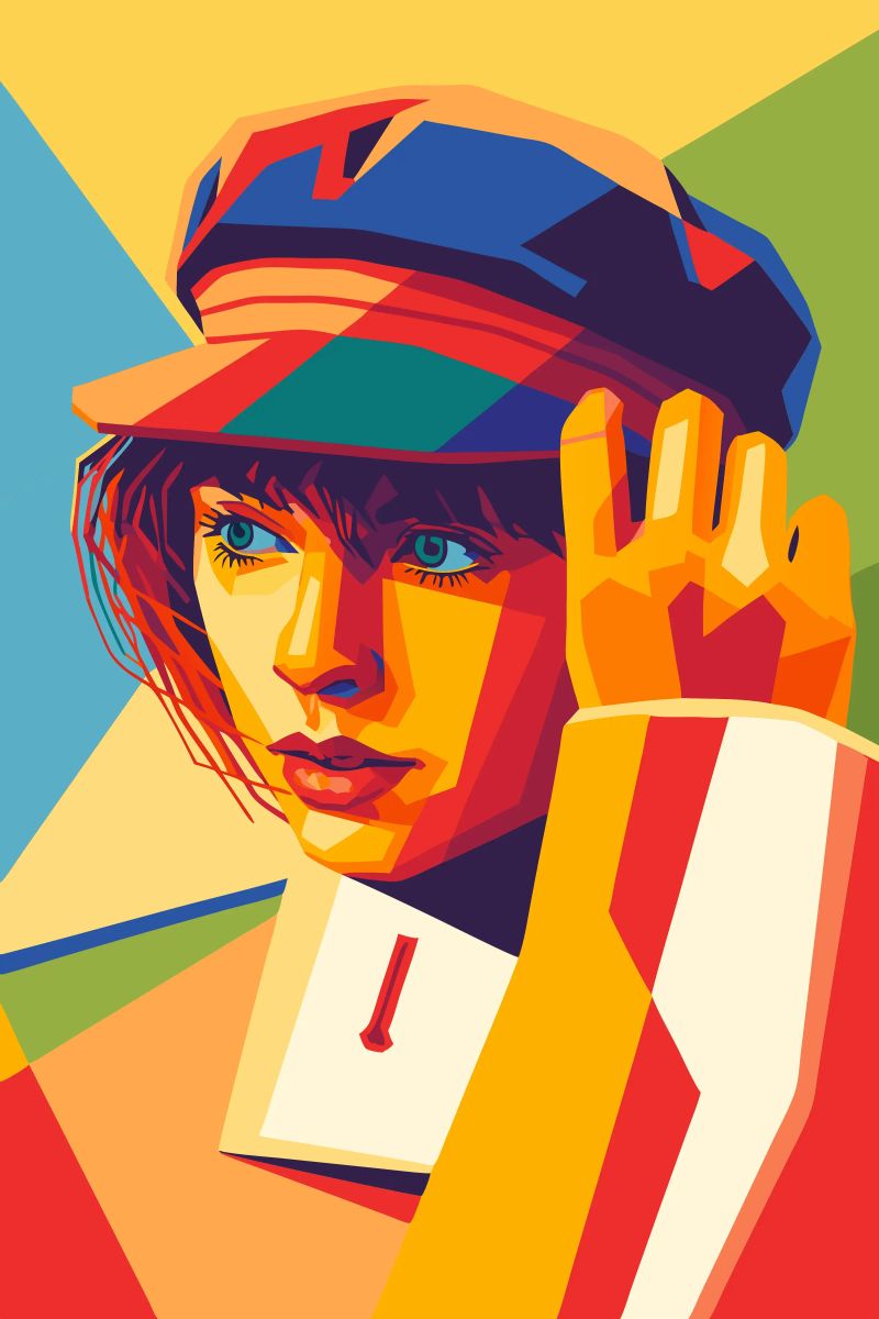 swifties retro pop art wpap poster by aiswa