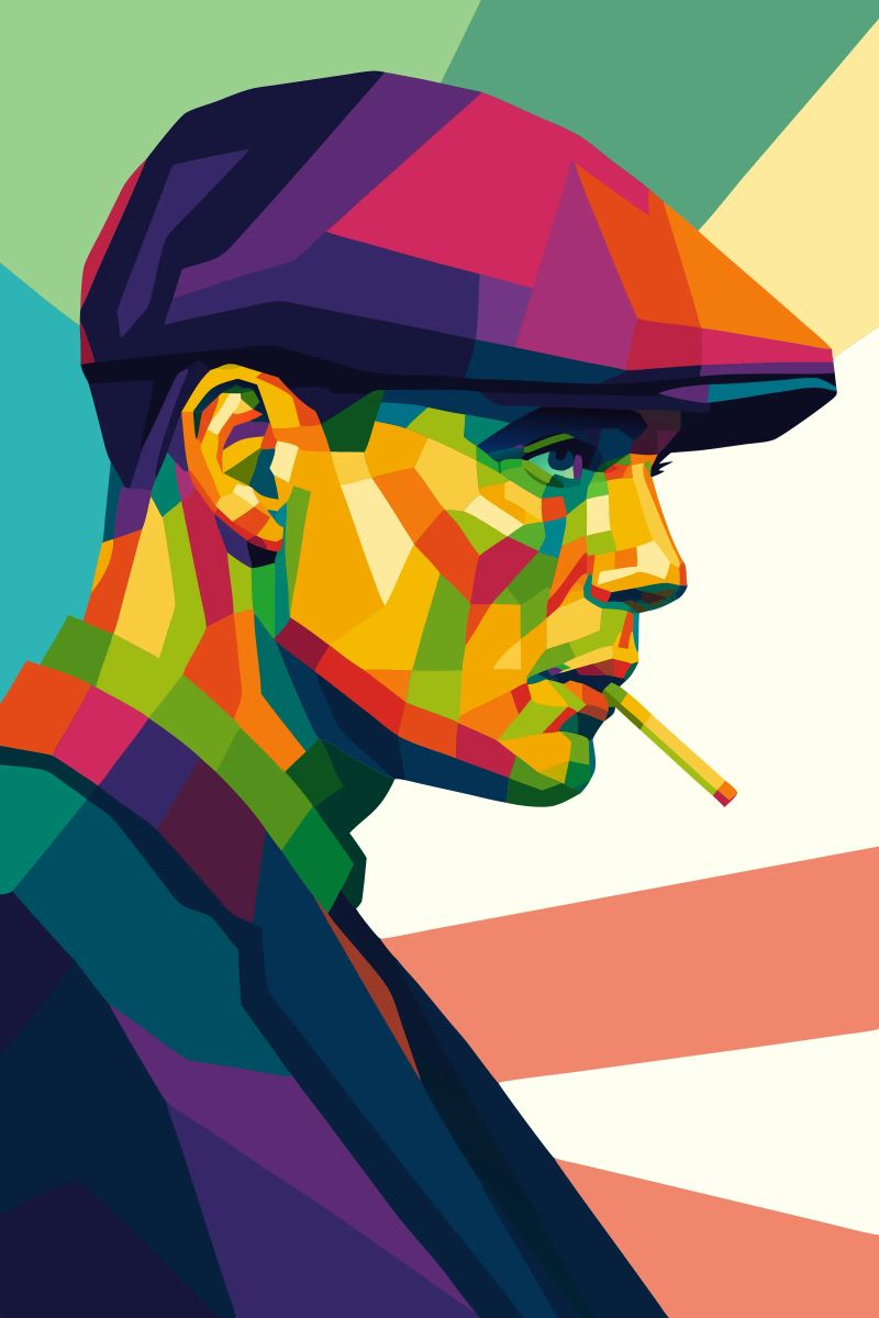 thomas shelby retro pop art wpap poster da aiswa