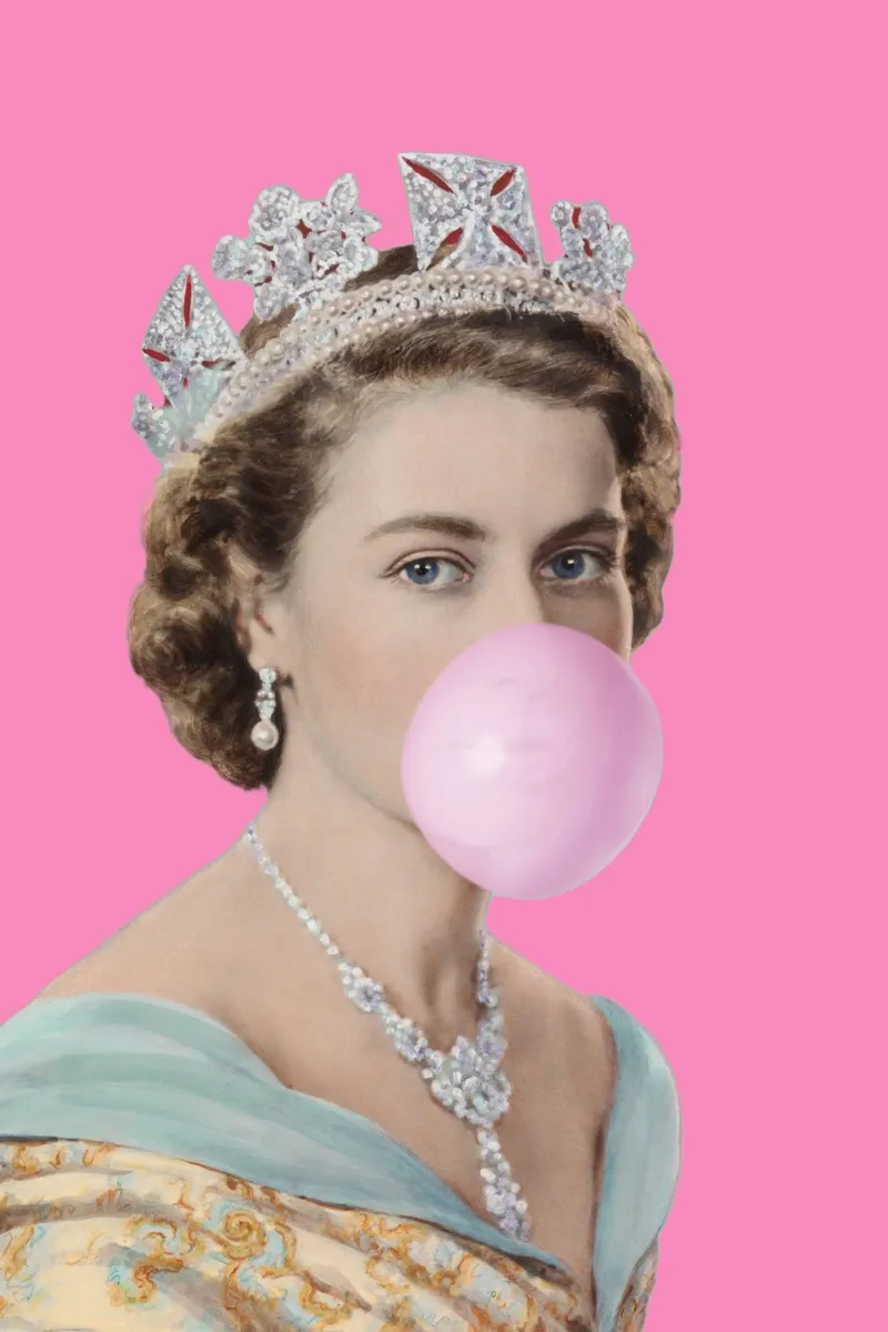 Bubble-Gum Queen Pink pellicola backlit da GraceDigitalArtCo