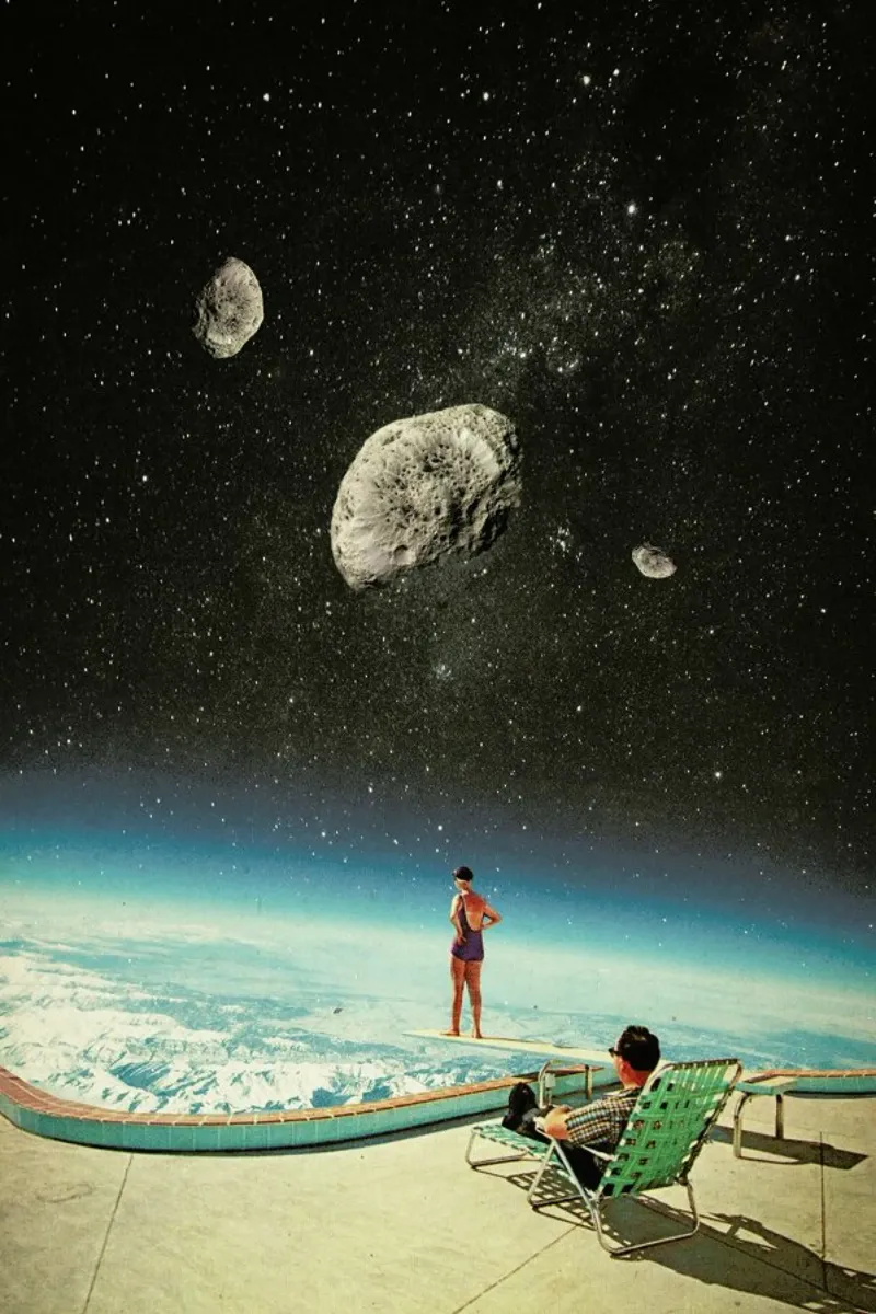Summer With A Chance Of Asteroids pellicola backlit da Frank Moth