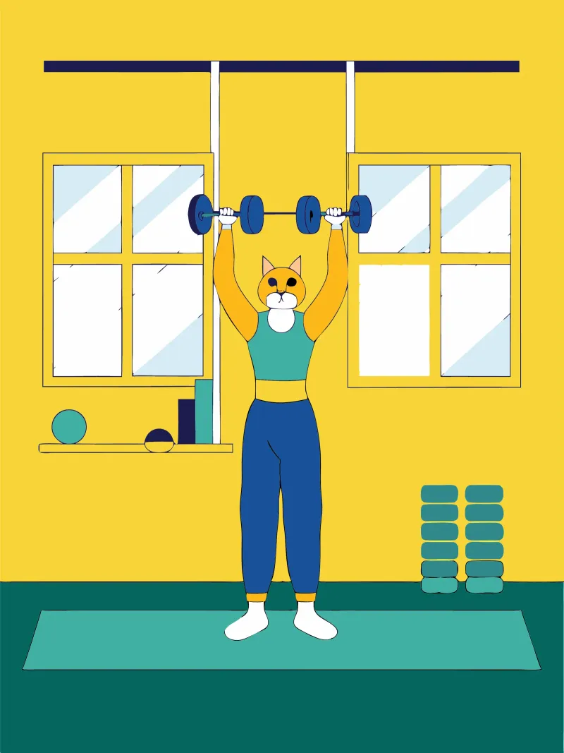 GYM Cat hahnemühle by OUR SHOP