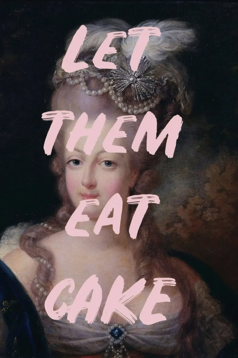 Marie-Antoinette Let Them Eat Cake pellicola backlit da GraceDigitalArtCo
