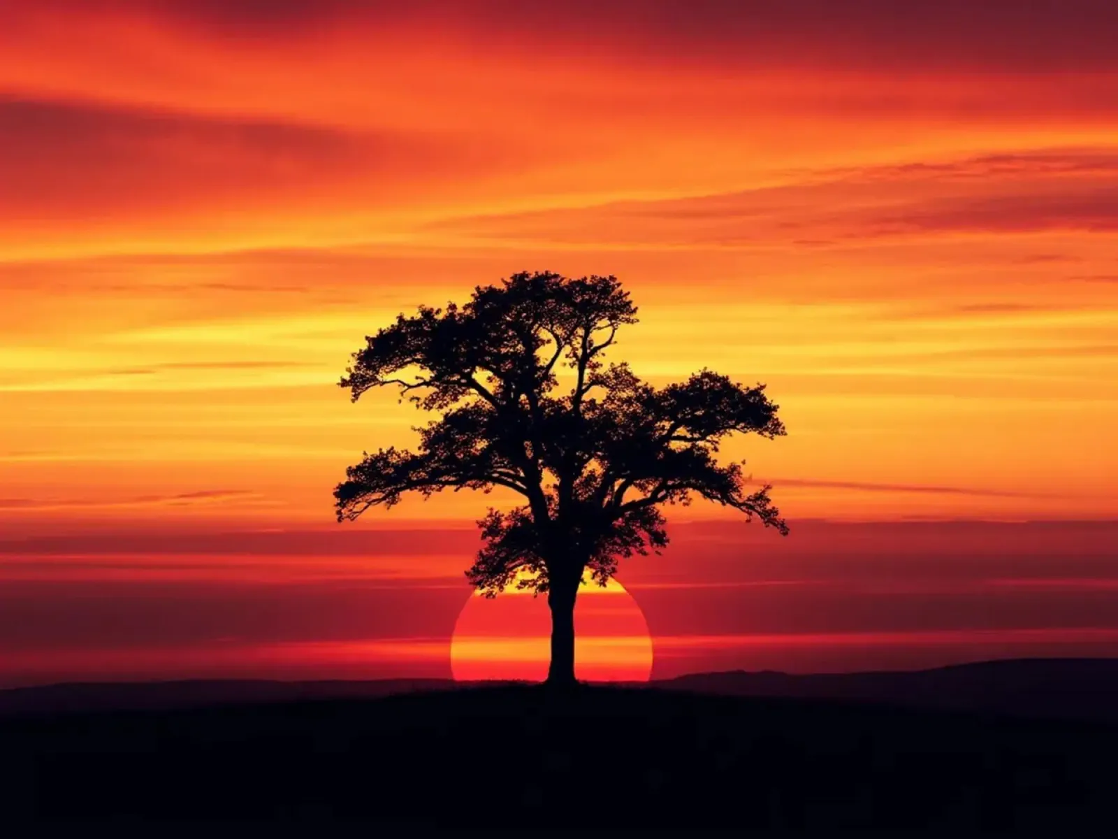 Sunset Silhouette Forex-Platte von Artistic-shop