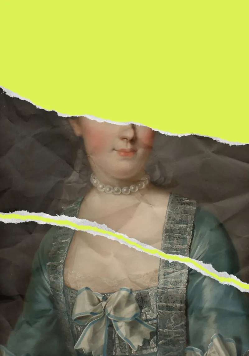 Marie-Antoinette Neon Portrait poster con telaio in plastica da GraceDigitalArtCo