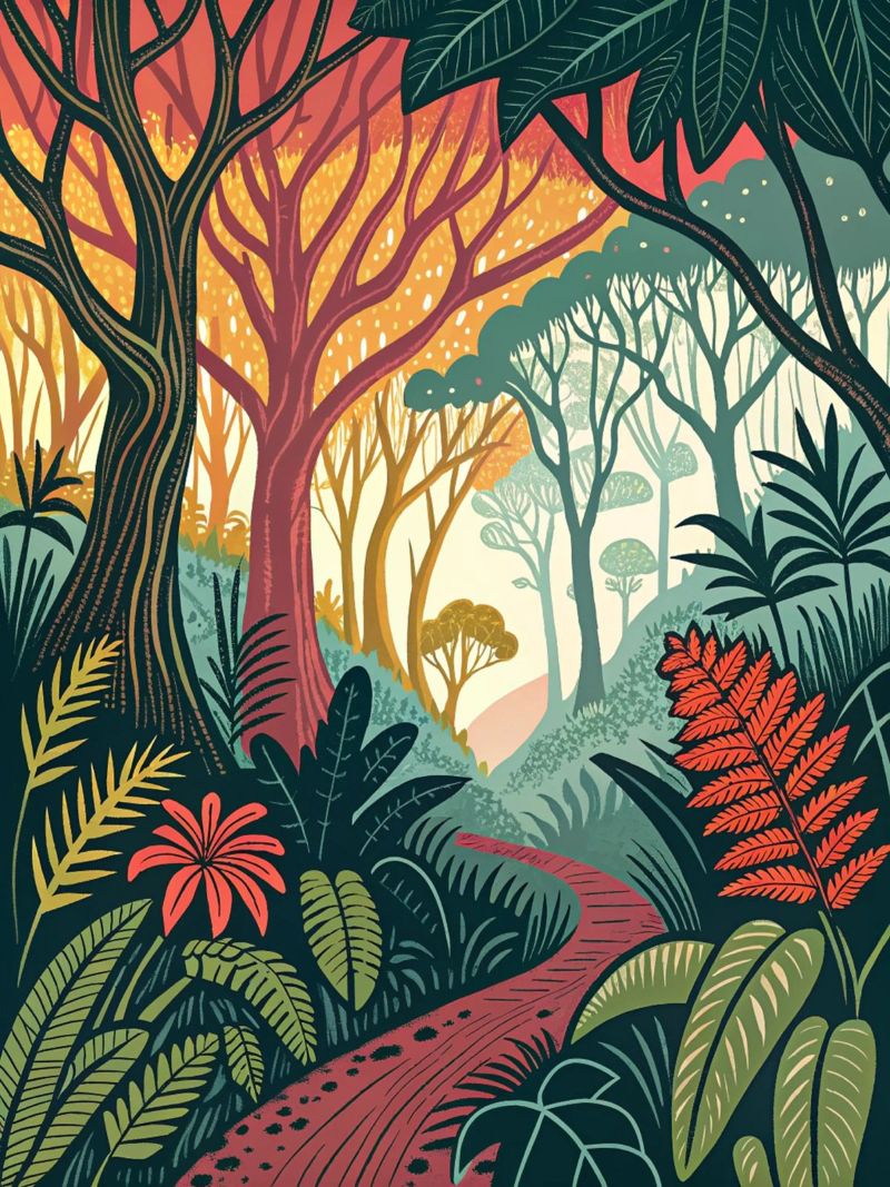 Enchanted Forest Path poster by Artistic-shop