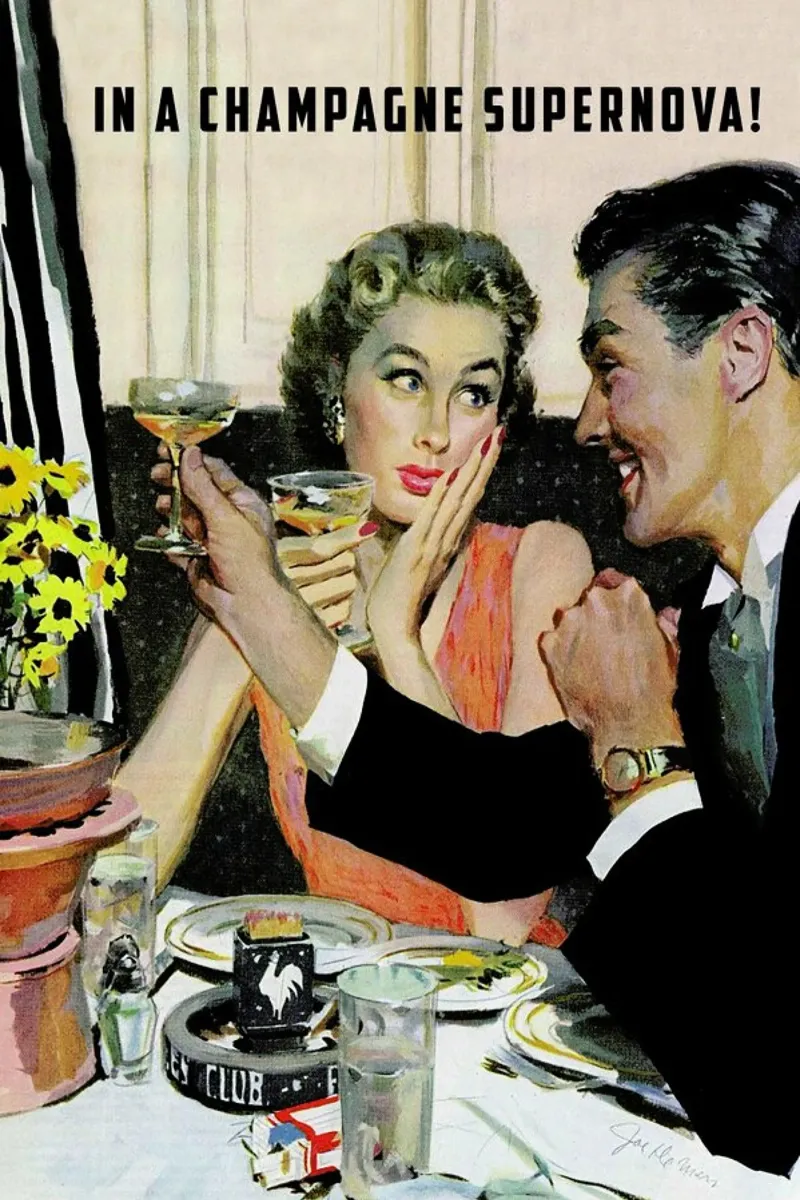 In A Champagne Supernova! canvas by Gallery Print and Art Limited
