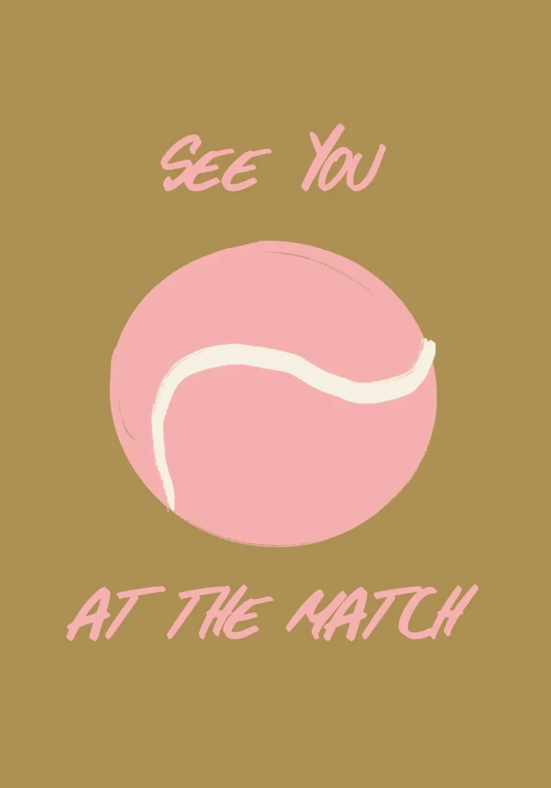 See You At The Match plexiglass da treechild