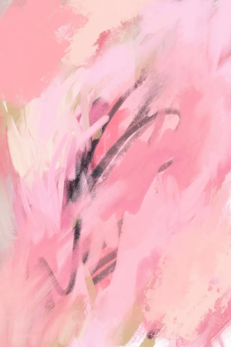 Abstract Painting Pink Palette alluminio dibond da GraceDigitalArtCo