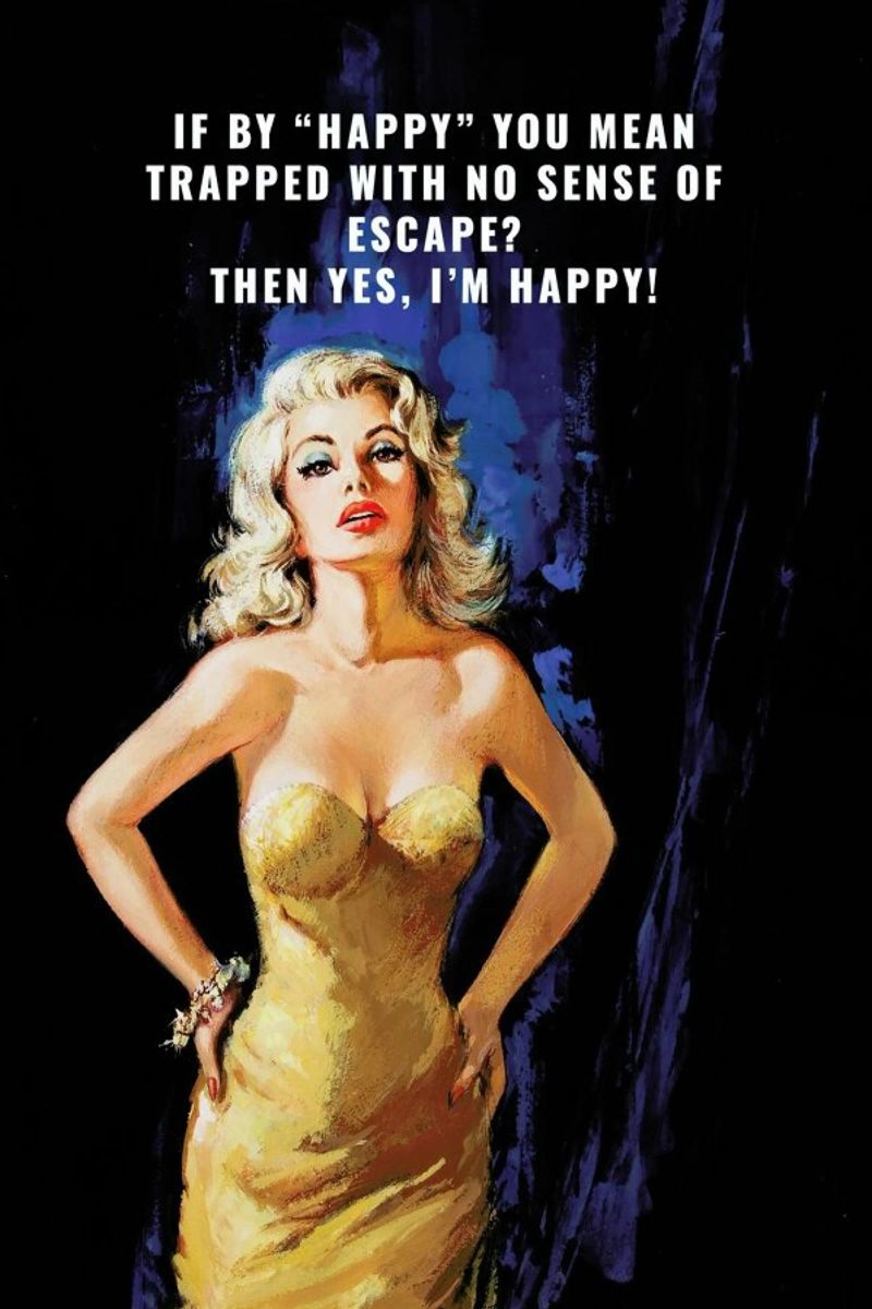 If By "Happy" You Mean pellicola backlit da Gallery Print and Art Limited