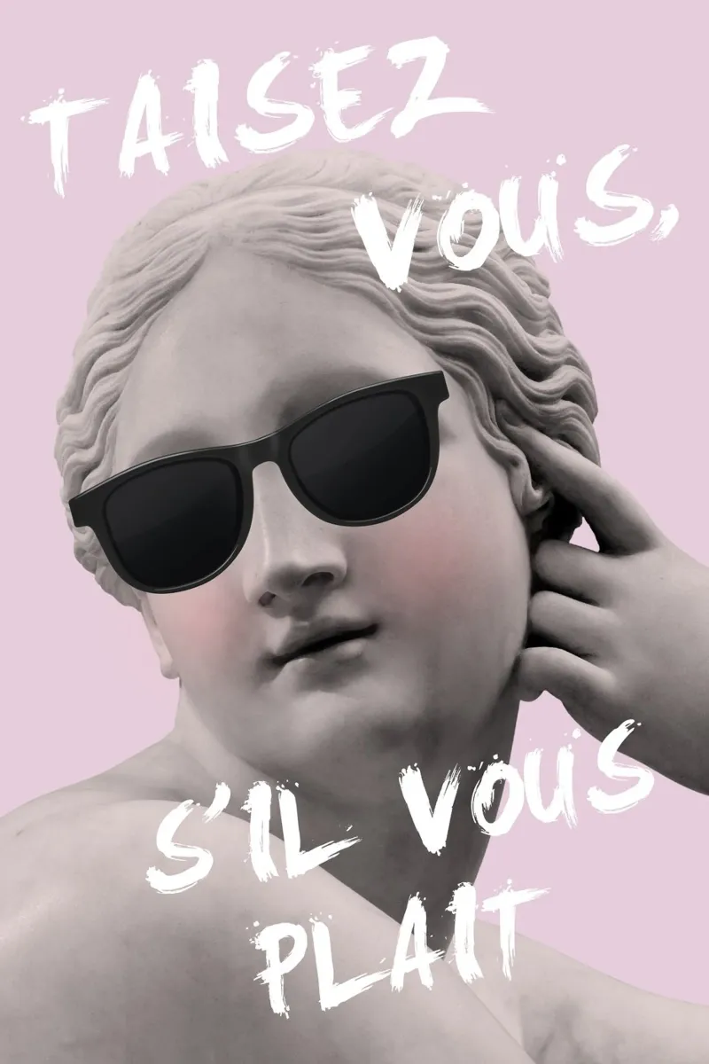 Shut Up Please Purple Goddess pellicola backlit da GraceDigitalArtCo