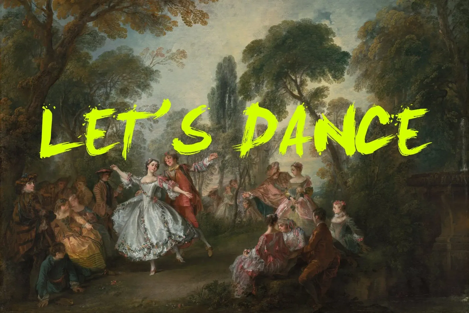 Let's Dance Yellow Altered Art poster da GraceDigitalArtCo