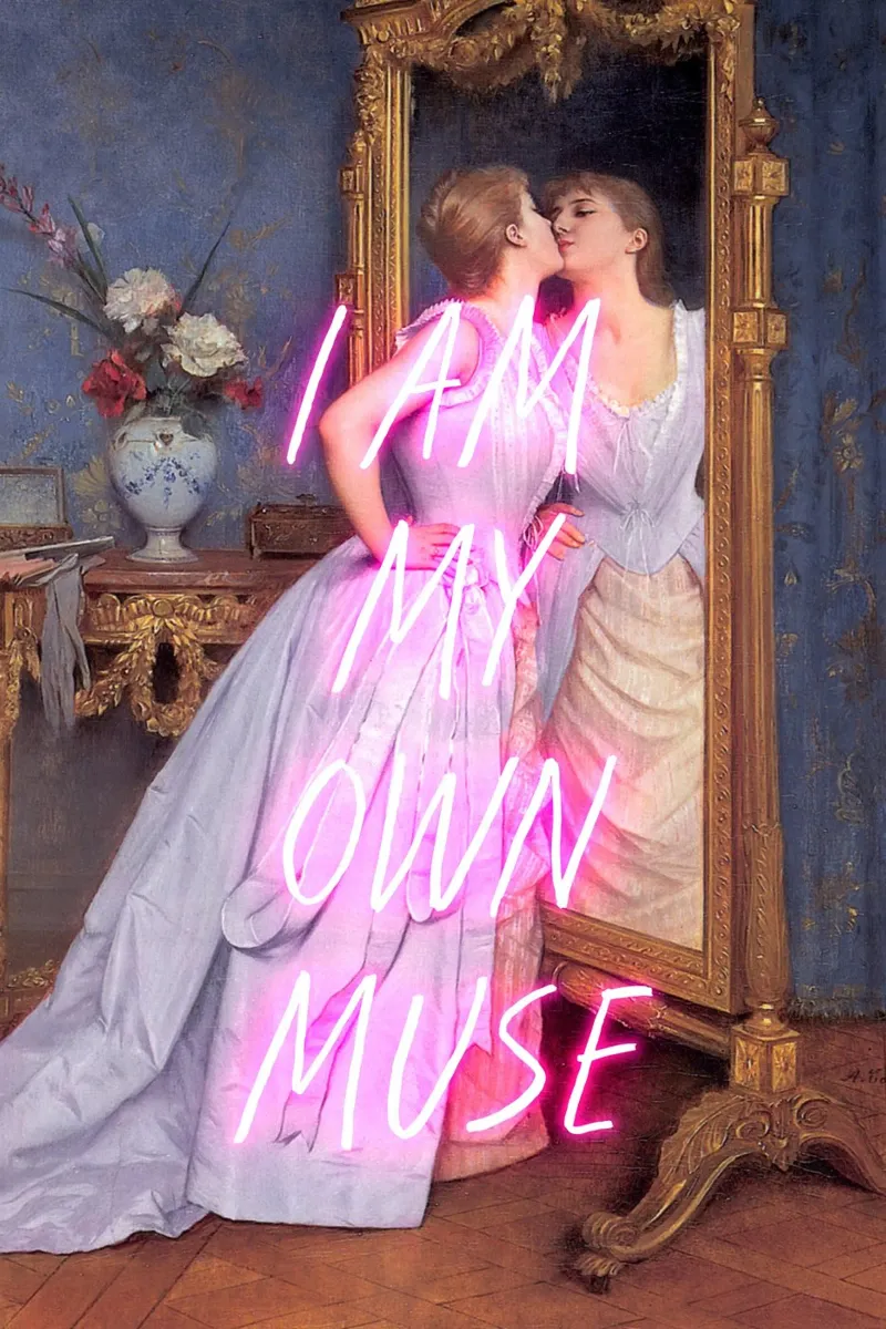 Neon I am my own muse carta hahnemühle da GraceDigitalArtCo