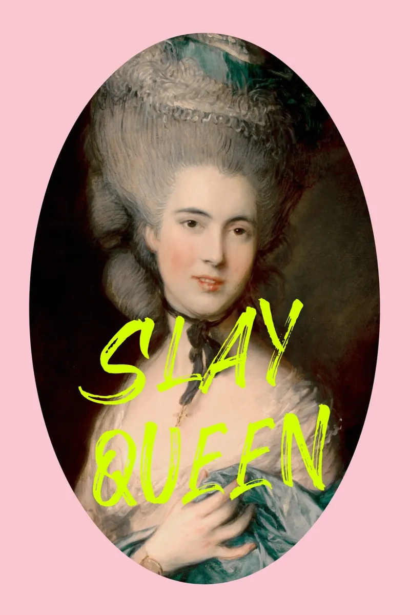 Neon Yellow Slay Queen Altered Art hahnemühle by GraceDigitalArtCo