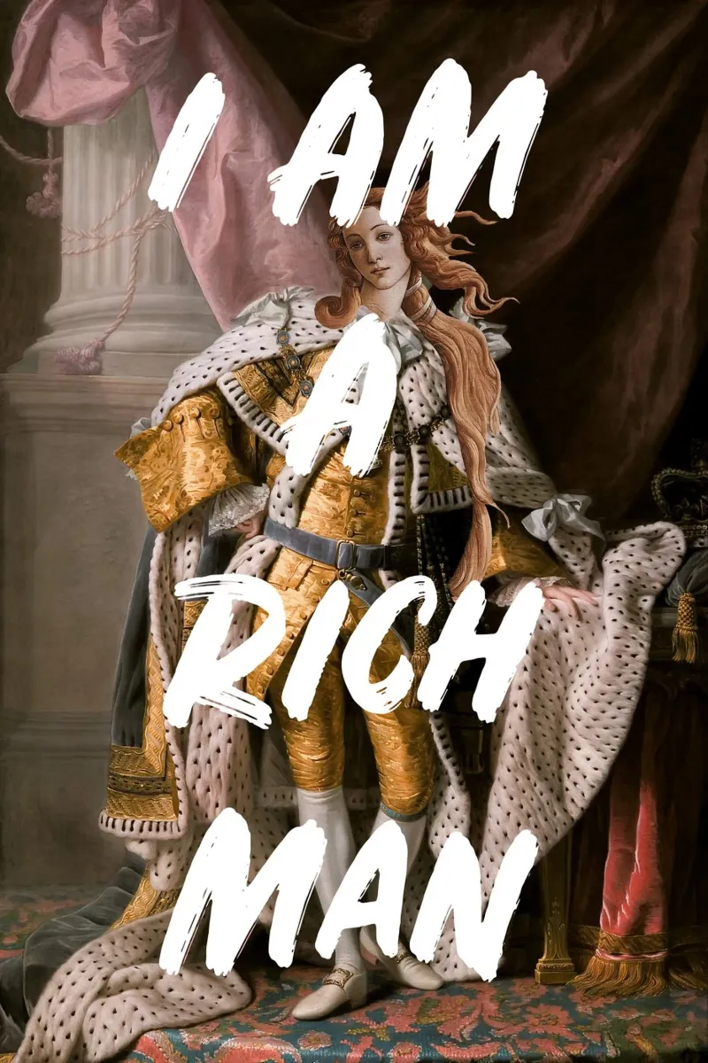 Venus Rich Man White Text hahnemühle by GraceDigitalArtCo
