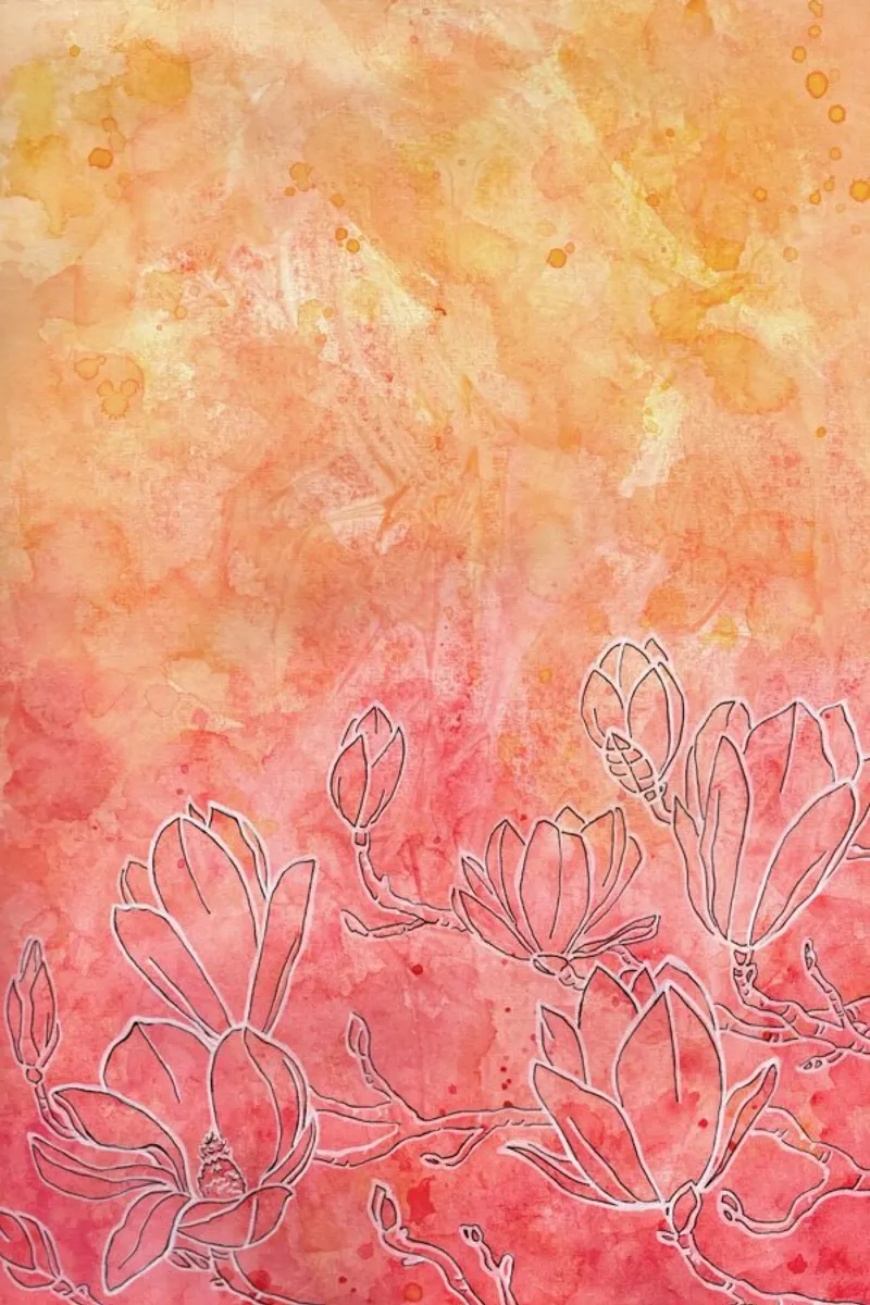 Magnolia poster con telaio in alluminio da Ctoft